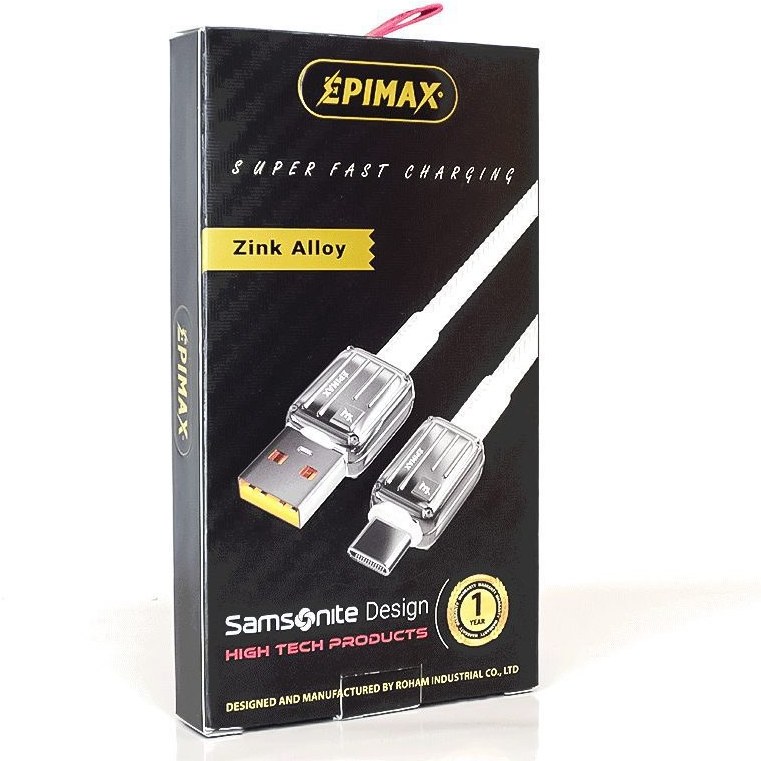 کابل شارژ سوپر فست تایپ سی EPIMAX EC-122